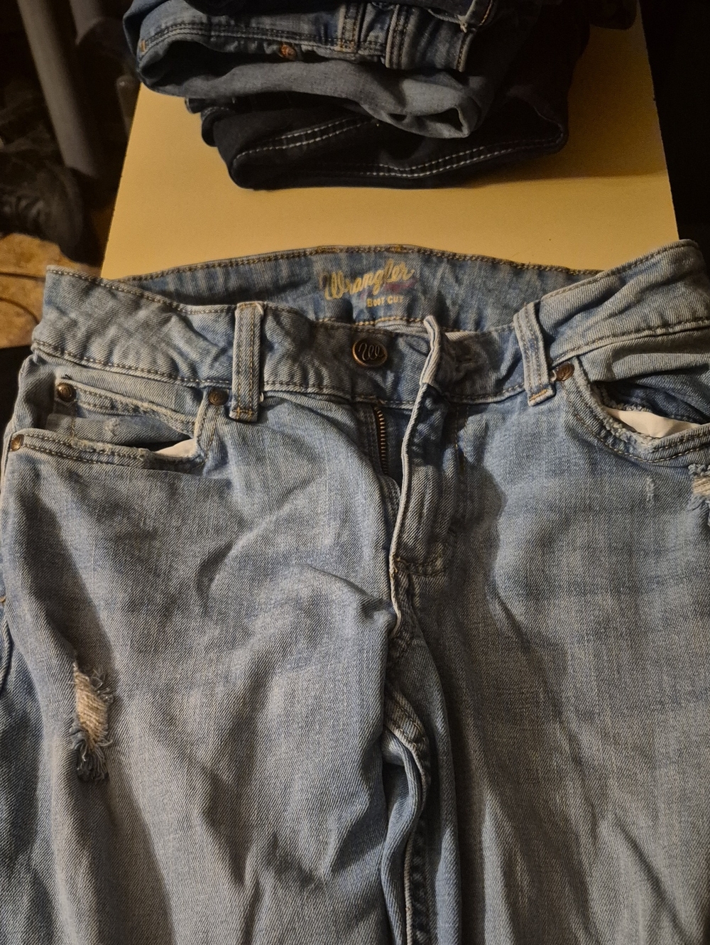 Wrangler Light Blue Boyfriend Jeans - Relaxed Casual Fit